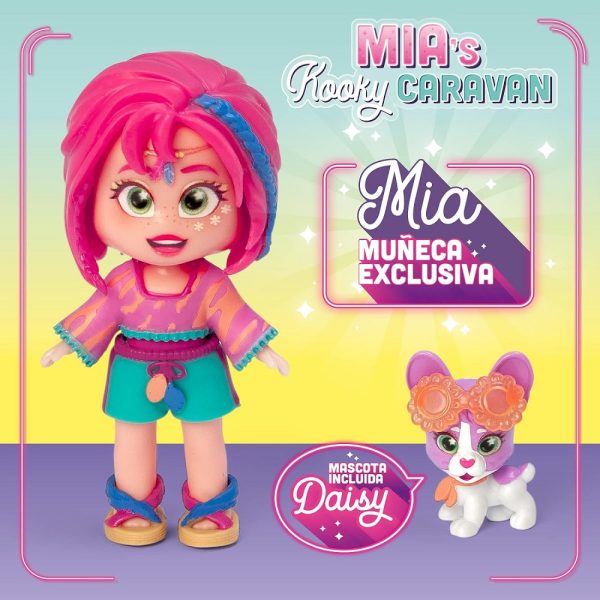Magicbox Kookyloos Mia's kooky caravan Mia karawan, zabawki Nino Bochnia. pomysł na prezent dla 5 latki, laleczka zmieniająca twarz, kamper kookyloos