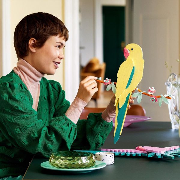 klocki lego art 31211 Kolekcja zwierząt papugi ary, zabawki Nino Bochnia, pomysł na prezent dla 18 latka, lego dla dorosłych