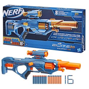 Hasbro wyrzutnia Nerf Elite 2.0 eaglepoint rd 8, zabawki Nino Bochnia, pomysł na prezent dla 8 latka, pistolet na strzałki piankowe
