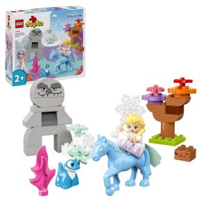 Klocki Lego Duplo Disney Princess 10418 Elza i Bruni w zaczarowanym lesie, zabawki Nino Bochnia, pomysł na prezent dla 2 latki, klocki duplo dla dziewczynki, lego duplo frozen