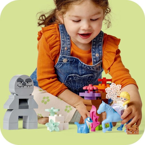 Klocki Lego Duplo Disney Princess 10418 Elza i Bruni w zaczarowanym lesie, zabawki Nino Bochnia, pomysł na prezent dla 2 latki, klocki duplo dla dziewczynki, lego duplo frozen