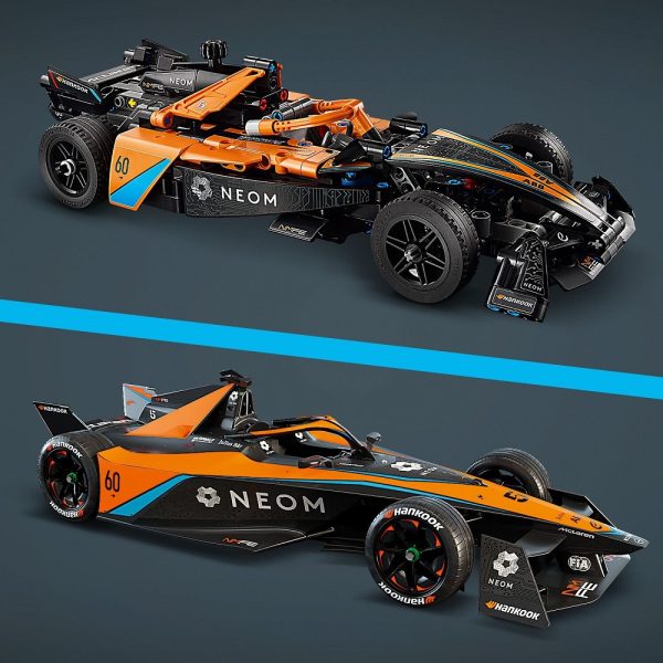 Klocki Lego Technic 42169 NEOM McLaren Formula E Race Car, zabawki Nino Bochnia, pomysł na prezent dla 8 latka, formuła technic, nowości lego technic marzec 2024