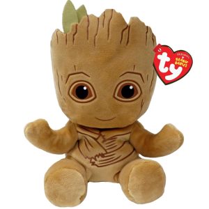 maskotka pluszak ty beanie babies marvel Groot 43003, zabawki Nino Bochnia, pomysł na prezent dla 5 latka, pluszak maskotka Groot, drzewo z bajki strażnicy galaktyki