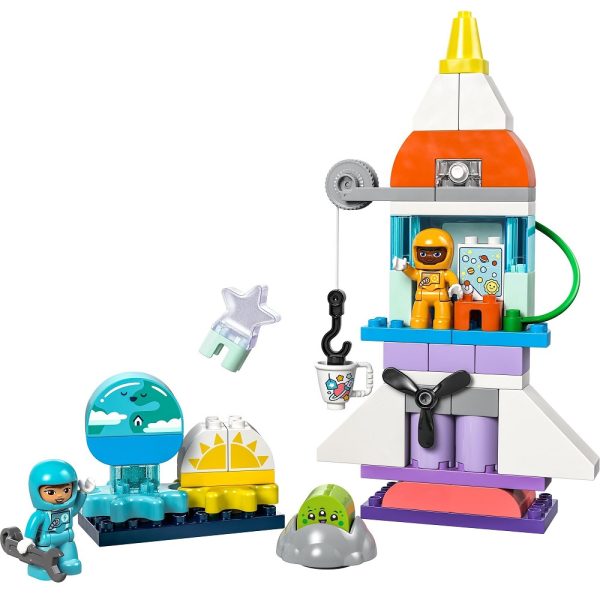 Klocki Lego Duplo 10422 Przygoda w promie kosmicznym 3w1, zabawki Nino Bochnia, pomysł na prezent dla 3 latka, lego duplo kosmos