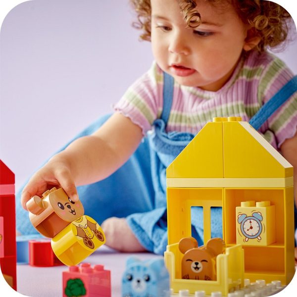 Klocki lego duplo 10414 Codzienne czynności jedzenie i pora snu, zabawki Nino Bochnia, pomysł na prezent dla 2 latka, zabawa z klockami lego duplo