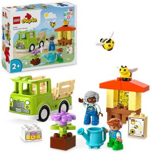 Klocki lego duplo 10419 Opieka nad pszczołami i ulami, zabawki Nino Bochnia, pomysł na prezent dla 2 latki, duże klocki lego duplo