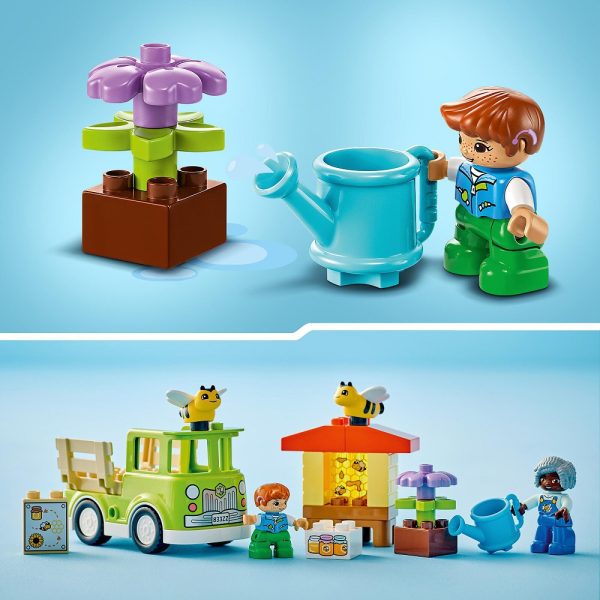 Klocki lego duplo 10419 Opieka nad pszczołami i ulami, zabawki Nino Bochnia, pomysł na prezent dla 2 latki, duże klocki lego duplo