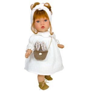 Nines d'onil lalka hiszpańska z dźwiękiem Susette Plumeti 45 cm 4531, zabawki Nino Bochnia, pacznąca lalka hiszpańska , lalka hiszpanka, lalka ręcznie robiona, lalka jak prawdziwa