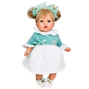 Nines d'onil lalka hiszpańska z dźwiękiem Tita Bailarina 45 cm 4201, zabawki Nino Bochnia, pomysł na prezent dla 6 latki, pachnąca wanilia lalka hiszpańska, lalka jak prawdziwa lalka mówi po polsku