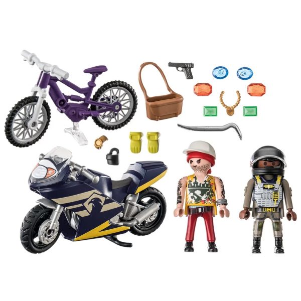 Playmobil City action 71255 Starter Pack jednostka specjalna ze złodziejem biżuterii, zabawki Nino Bochnia, pomysł na prezent dla 5 latka, playmobil policja