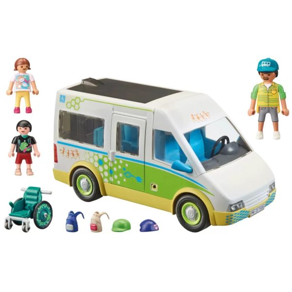 Playmobil City life 71329 Autobus szkolny, zabawki Nino Bochnia, pomysł na prezent dla 5 latka, samochód do zabawy autobus szkolny z dodatkami