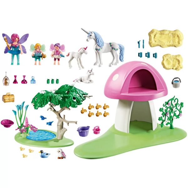 Playmobil Fairies 6055 las wróżek z jednorożcami, zabawki Nino Bochnia, pomysł na prezent dla 5 latki, playmobil z wróżkami i jednorożcami