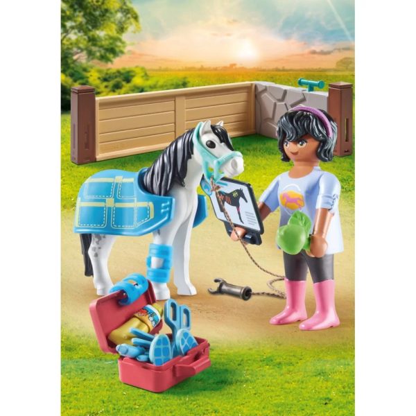 Playmobil Horses of waterfall 71497 hipoterapeuta, zabawki Nino Bochnia, pomysł na prezent dla 5 latki, playmobil koniki