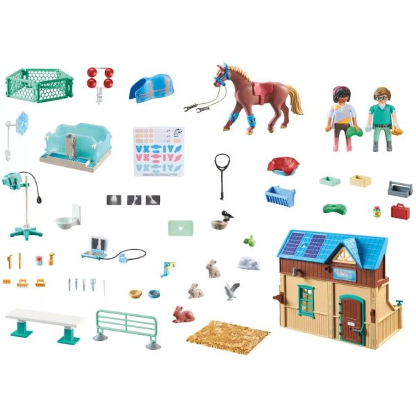 Playmobil Horses of waterfall 71352 hipoterapia i lecznica zwierząt, zabawki Nino Bochnia, pomysł na prezent dla 5 latki, co kupić na prezent dla małej koniary, playmobil koniki