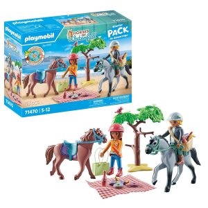 Playmobil Horses of waterfall 71470 wycieczka konna na plażę z amelią i benem, zabawki nino Bochnia, pomysł na prezent dla 5 latki, playmobil koniki