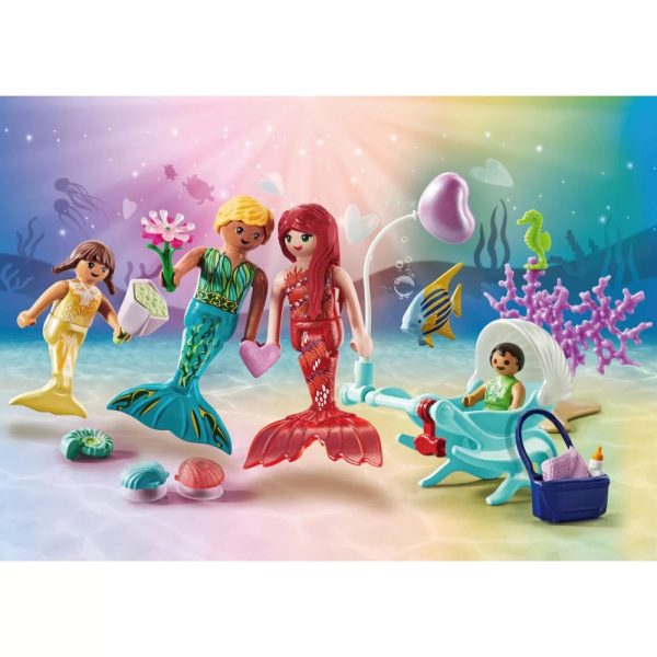 Playmobil Princess Magic 71469 rodzina syrenek, zabawki Nino Bochnia, pomysł na prezent dla 5 latki, syrenki playmobil