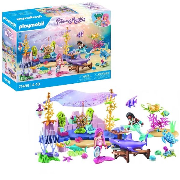 Playmobil Princess Magic 71499 podwodna opieka nad zwierzętami morskimi, zabawki Nino Bochnia, zestaw playmobil z syrenkami