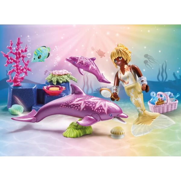 Playmobil Princess Magic 71501 syrenka z delfinami, zabawki Nino Bochnia, pomysł na prezent dla 5 latki, syrenki playmobil