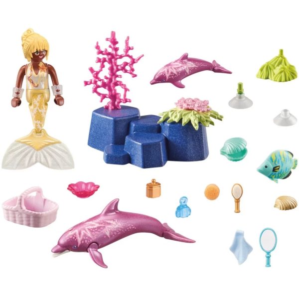 Playmobil Princess Magic 71501 syrenka z delfinami, zabawki Nino Bochnia, pomysł na prezent dla 5 latki, syrenki playmobil