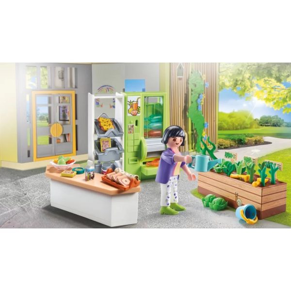 Playmobil city life 71333 sklepik szkolny, zabawki Nino bochnia, pomysł na prezent dla 6 latka, sklepiek szkolny do zabawy playmobil