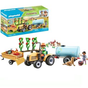 Playmobil country 71442 traktor z przyczepą i zbiornikiem na wodę, zabawki Nino Bochnia, pomysł na prezent dla 5 latka, traktor z przyczepą