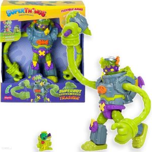 magicbox Super things superbot power arms Trasher, zabawki Nino Bochnia, pomysł na prezent dla 6 latka, robor super zings,