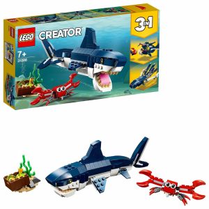 Klocki Lego Creator 3w1 Morskie stworzenia 31088, zabawki Nino Bochnia, pomysł na prezent dla 7 latka, zestaw lego creator 3w1 31088