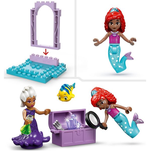 Klocki Lego Disney Princess 43254 Kryształowa grota Arielki, zabawki Nino Bochnia, pomysł na prezent dla 4 latki, nowości lego disney czerwiec 2024