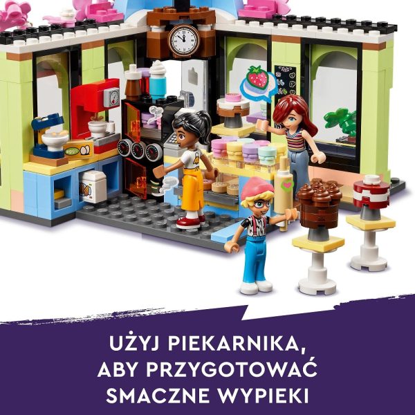Klocki Lego Friends 42618 Kawiarnia w Heartlake, zabawki Nino Bochnia, pomysł na prezent dla 6 latki, nowości lego friends czerwiec 2024