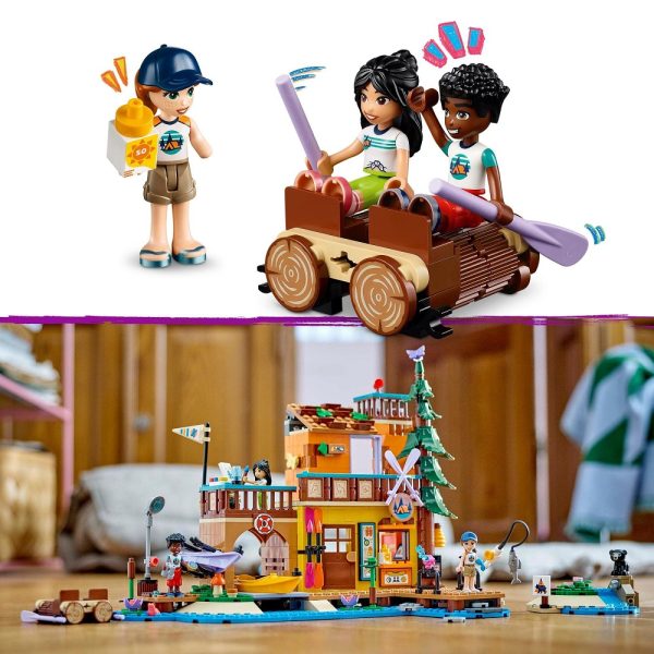 Klocki Lego Friends 42626 Sporty wodne na obozie kempingowym, zabawki Nino Bochnia, pomysł na prezent dla 8 latki, nowości lego friends czerwiec 2024, co kupić 8 latce na urodziny