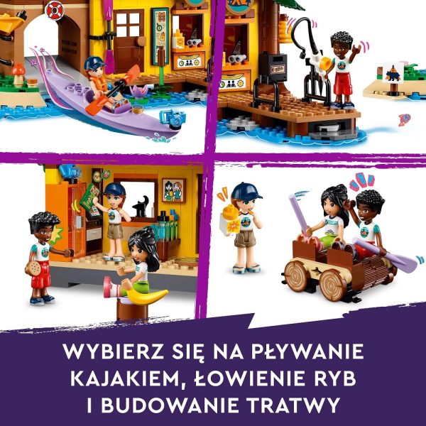 Klocki Lego Friends 42626 Sporty wodne na obozie kempingowym, zabawki Nino Bochnia, pomysł na prezent dla 8 latki, nowości lego friends czerwiec 2024, co kupić 8 latce na urodziny