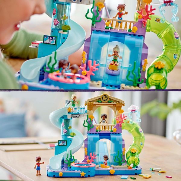 Klocki Lego Friends 42630 Park wodny w Heartlake, zabawki Nino Bochnia, pomysł na prezent dla 7 latki, nowości lego friends czerwiec 2024