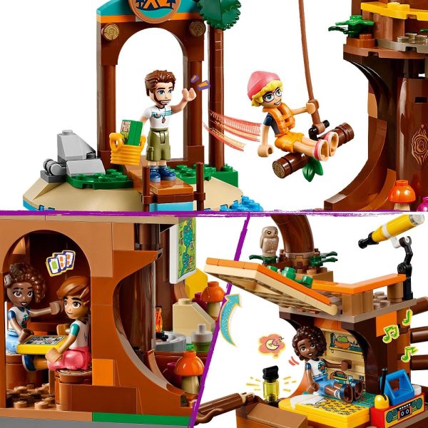 Klocki Lego Friends 42631 Domek na drzewie na obozie kempingowym, zabawki Nino Bochnia, lego friends domek na drzewie