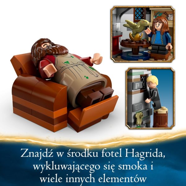 Klocki Lego Harry Potter 76428 Chatka Hagrida niespodziewana wizyta, zabawki nino Bochnia, prezent dla fana harrego pottera, zestaw lego harry potter 76428