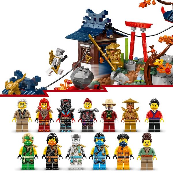Klocki Lego Ninjago 71818 Arena turniejowa, zabawki Nino bochnia, pomysł na prezent dla 8 latka, nowości lego ninjago czerwiec 2024