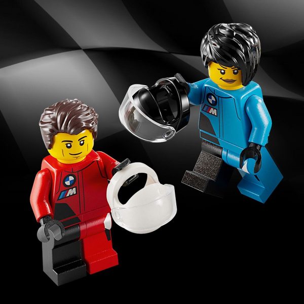 Klocki Lego Speed champions 76922 Samochody wyścigowe BMW M4 GT3 i BMW M Hybrid V8, zabawki Nino Bochnia, pomysł na prezent dla 9 latka, kolekcjonerskie samochody wyścigowe z klocków lego
