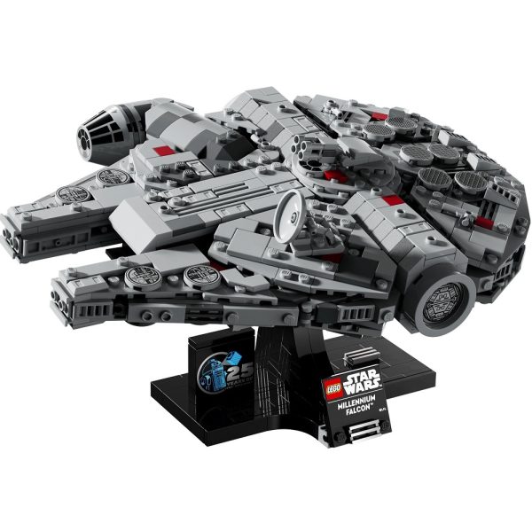 Klocki Lego Star Wars 75375 sokół millennium, zabawki Nino Bochnia, pomysł na prezent dla fama star warsa, duży statek kosmiczny sokół millennium z klocków lego