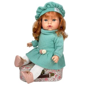 Nines d'onil lalka hiszpańska z dźwiękiem Tita lana 45 cm 4261, zabawki Nino Bochnia, pomysł na prezent dla 5 latki, pachnąca lalka hiszpańska jak żywa