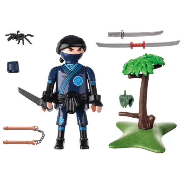 Playmobil Special plus 71481 ninja z uzbrojeniem, zabawki Nino Bochnia, pomysł na prezent dla 5 latka, figurka playmobil ninja
