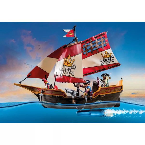 Playmobil pirates 71418 statek piracki, zabawki Nino Bochnia, pomysł na prezent dla 5 latka, playmobil statek piratów, piraci playmobil