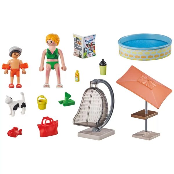 playmobil my life 71476 wodna zabawa w ogrodzie, zabawki Nino Bochnia, pomysł na prezent dla 5 latka, zabawa w basenie playmobil