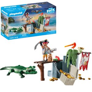 playmobil pirates 71473 pirat z aligatorem, zabawki Nino Bochnia, pomysł na prezent dla 5 latka, playmobil piraci,