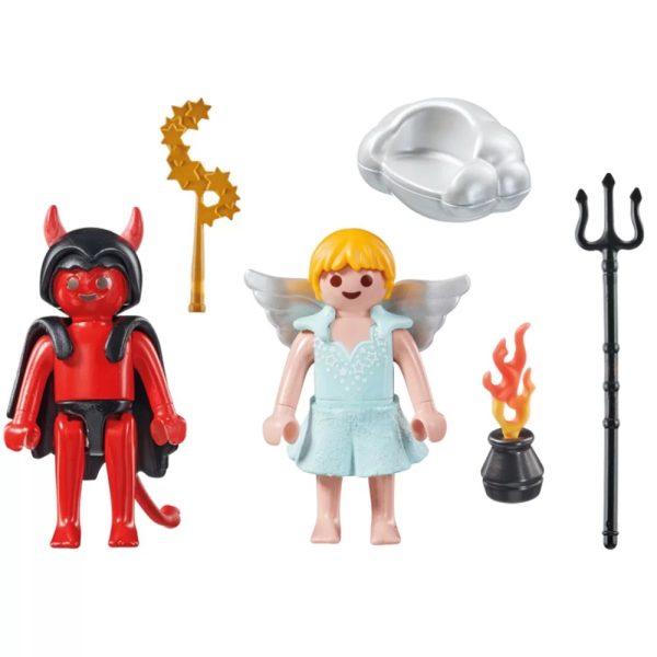 playmobil special plus 71170 aniołek i diabełek, zabawki Nino Bochnia, pomysł na prezent dla 6 latka, figurka aniołka i diabełka