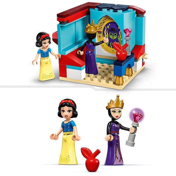 Klocki Lego Disney 43276 Szkatułka na biżuterię z Królewną Śnieżką, zabawki Nino Bochnia, pomysł na prezent dla 6 latki, szkatułka na biżuterię z klocków lego