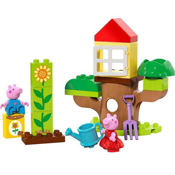 Klocki Lego Duplo świnka Peppa 10431 Ogród i domek na drzewie Peppy, zabawki Nino Bochnia, pomysł na prezent dla 2 latka, klocki lego duplo ze świnką peppą