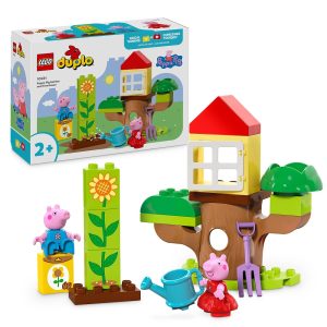Klocki Lego Duplo świnka Peppa 10431 Ogród i domek na drzewie Peppy, zabawki Nino Bochnia, pomysł na prezent dla 2 latka, klocki lego duplo ze świnką peppą