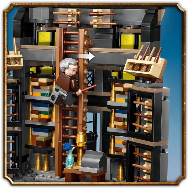 Klocki Lego Harry Potter 76439 Sklepy Ollivandera i Madame Malkin, zabawki Nino Bochnia, pomysł na prezent dla 8 latka, lego harry potter