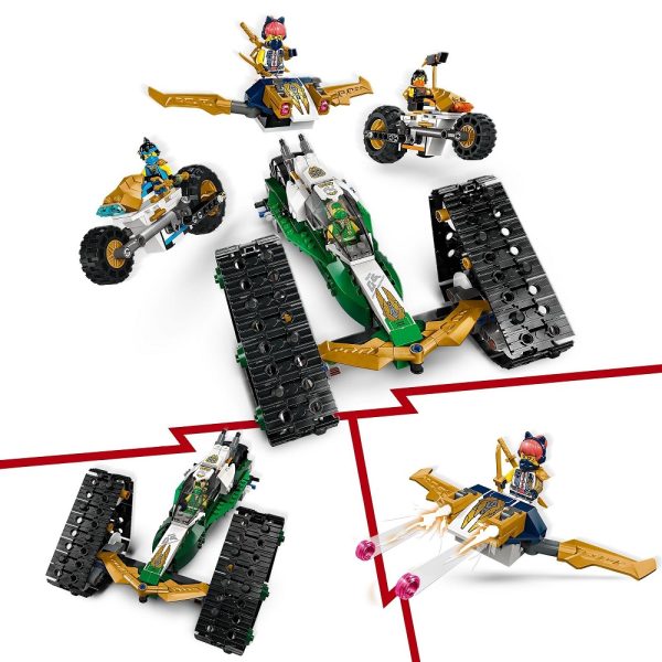 Klocki Lego Ninjago 71820 Wielofunkcyjny pojazd ninja, zabawki Nino bochnia, pomysł na prezent dla 8 latka, klocki lego ninjago