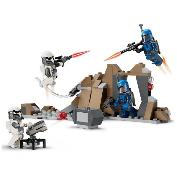 Klocki Lego Star Wars 75373 Zasadzka na Mandalorze zestaw bitewny, zabawki Nino Bochnia, pomysł na prezent dla 8 latka, lego star wars 75373