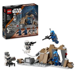 Klocki Lego Star Wars 75373 Zasadzka na Mandalorze zestaw bitewny, zabawki Nino Bochnia, pomysł na prezent dla 8 latka, lego star wars 75373